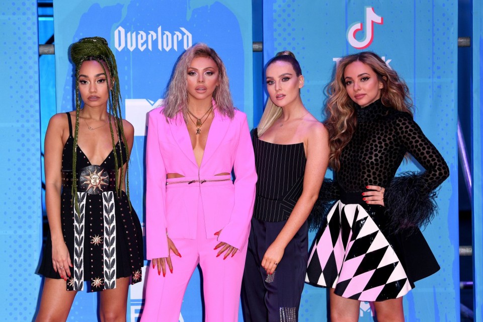 BILBAO, SPAIN - NOVEMBER 04: (L-R) Leigh-Anne Pinnock, Jesy Nelson, Perrie Edwards and Jade Thirlwall of Little Mix attend the MTV EMAs 2018 on November 4, 2018 in Bilbao, Spain. (Photo by Daniele Venturelli/Daniele Venturelli/WireImage )