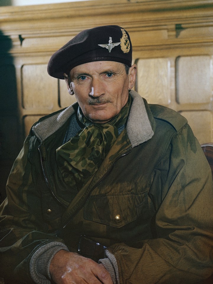 General Bernard Montgomery - or 'Monty' - was driven around in the car to show that the British were there to save the day