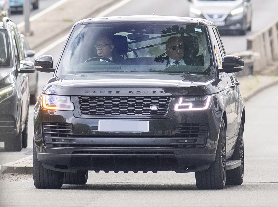 The presenter was escorted home from GB News in a black Range Rover