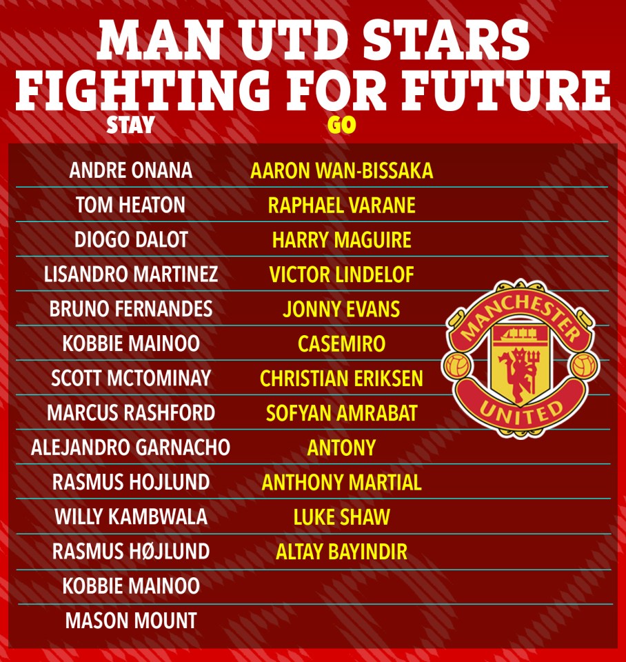 We have tipped 12 players to leave Man Utd this summer