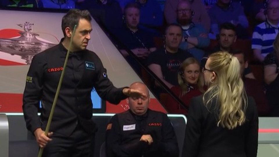 Ronnie O’Sullivan told referee Desislava Bozhilova to 'chill'