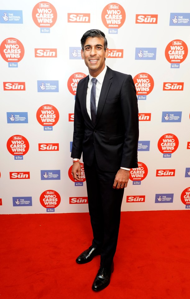 19.09.23 - PM RISHI SUNAK on the red carpet at the Who Cares Wins 2023 awards..</p>
<p>Rishi Sunak