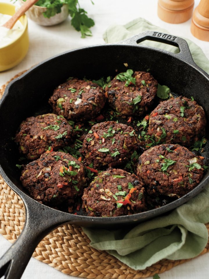 Serve up some delicious black bean patties