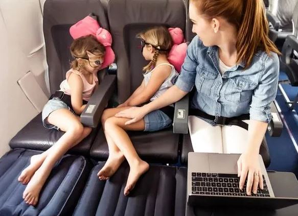 Passengers will be asked to deflate their kids' foot stools during flights