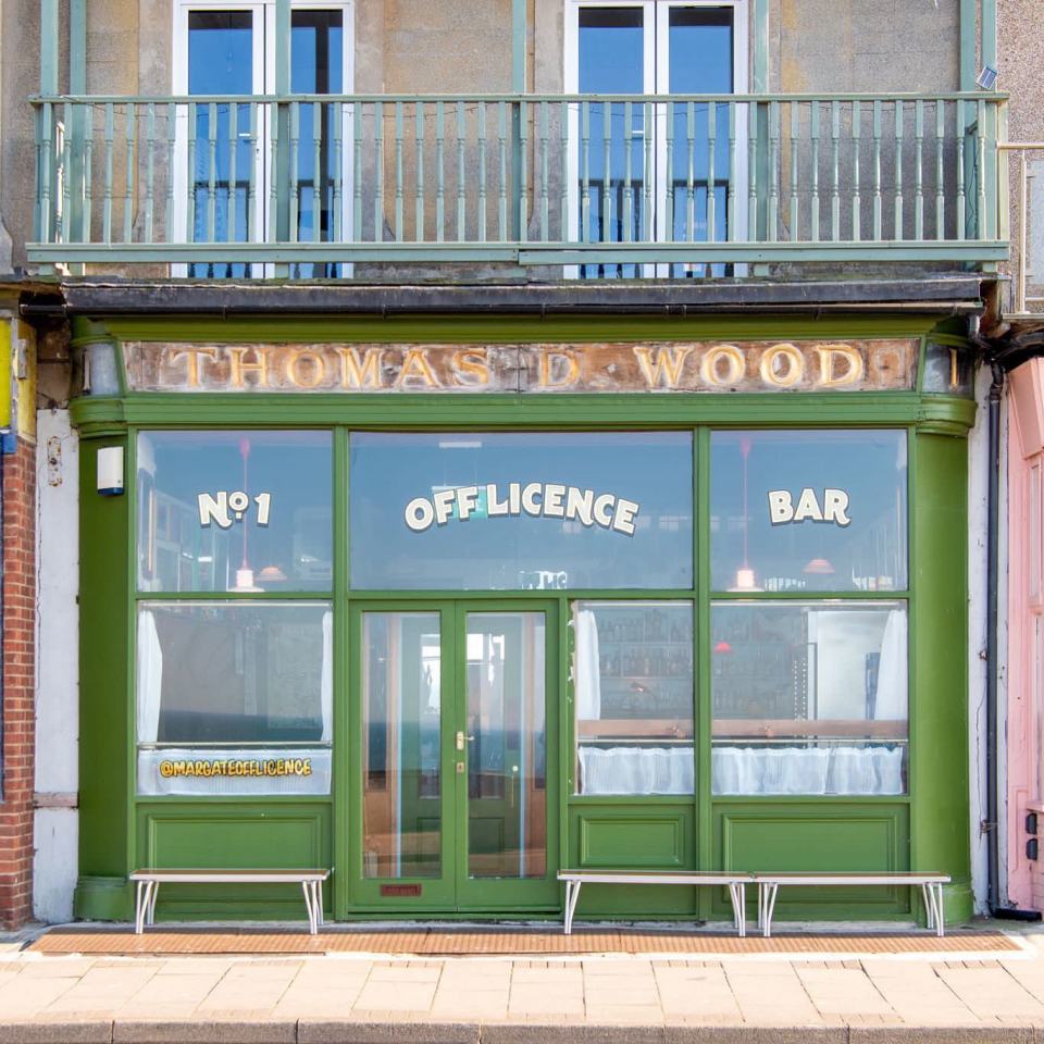 Margate Off Licence, in Cliftonville, is a beautiful cocktail bar/off-licence