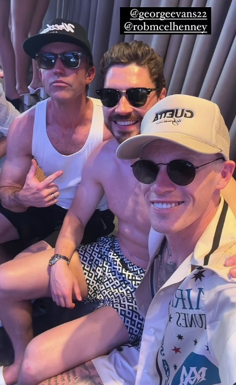 Rob McElhenney joined his players for their party in Vegas