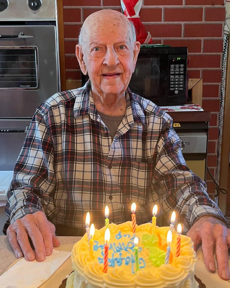 Vincent Dransfield, 110, is thought to be the eight oldest man in the world