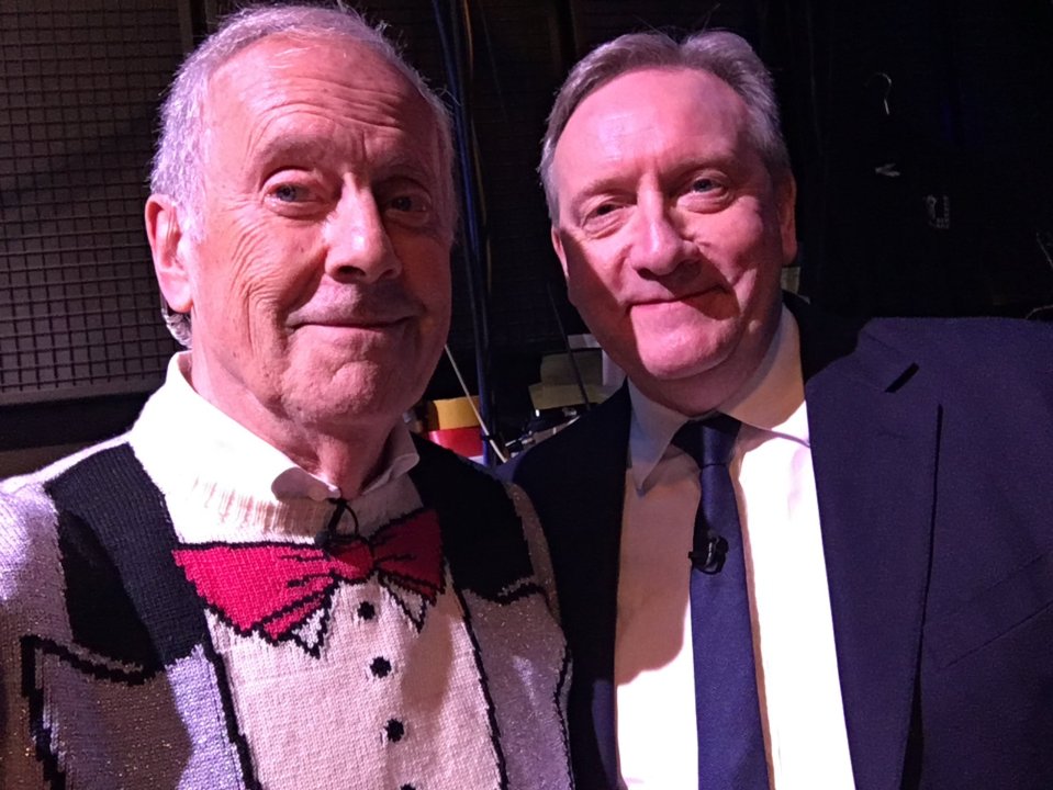 A backstage selfie with Neil Dudgeon has excited fans