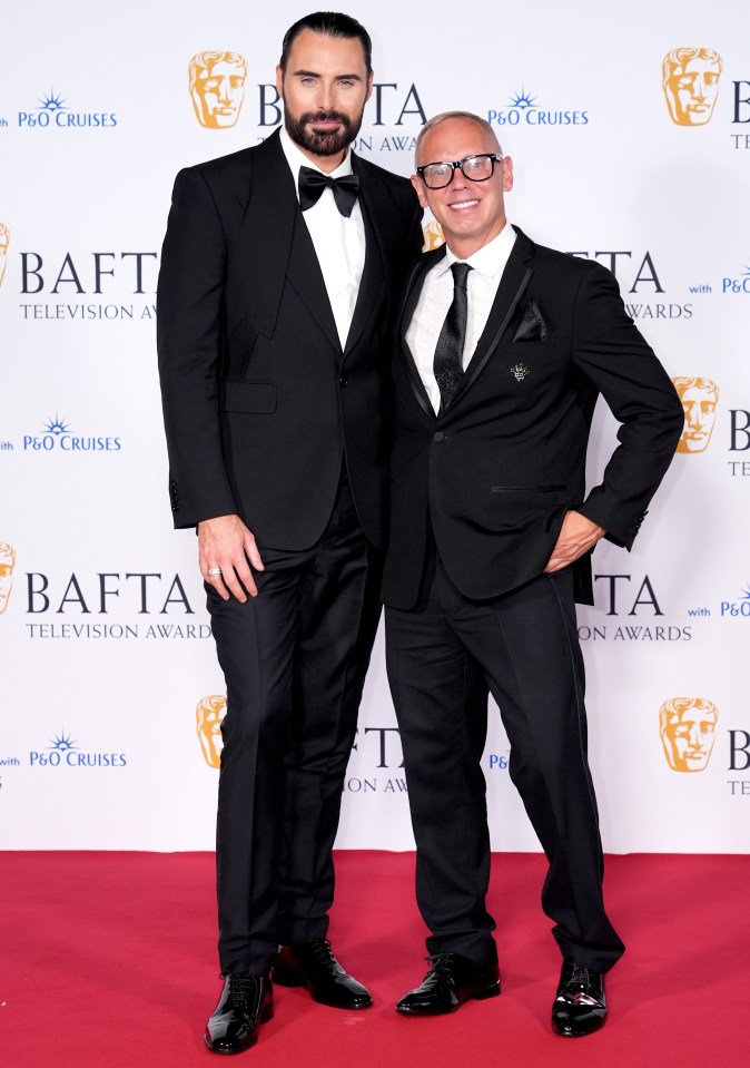 Rylan Clark and Robert Rinder at the TV BAFTAs last week