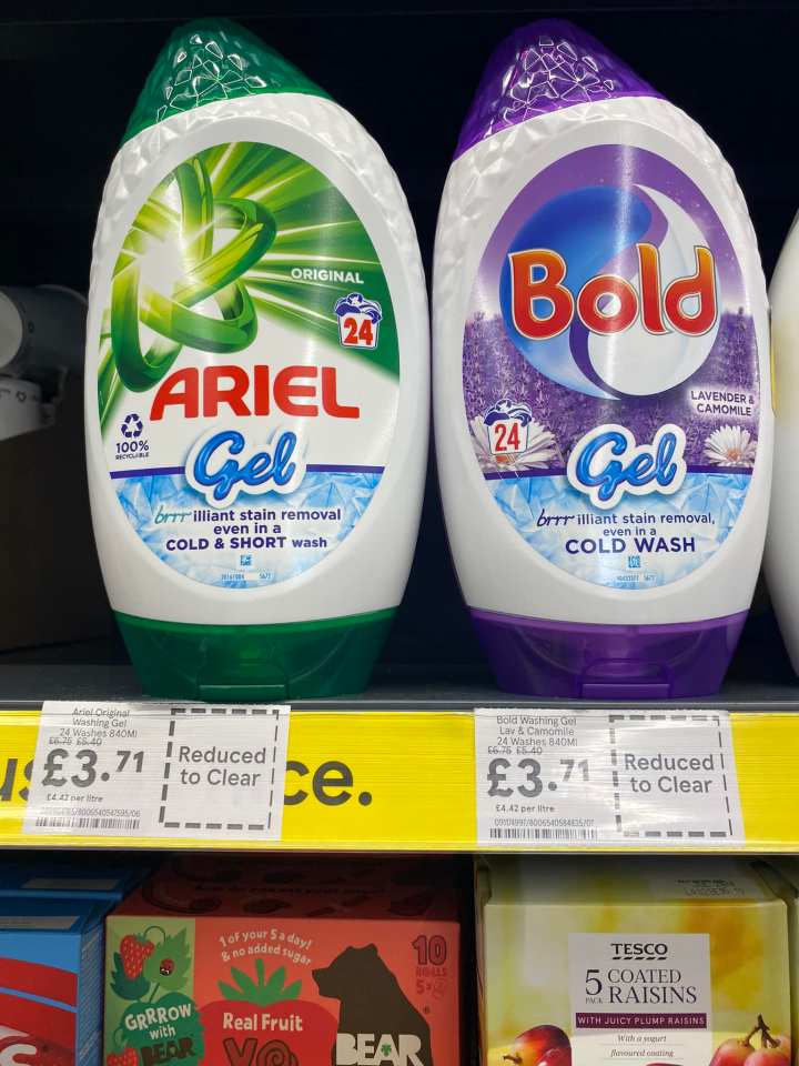 The highly sought-after Bold Washing Gel is selling for just £3.71