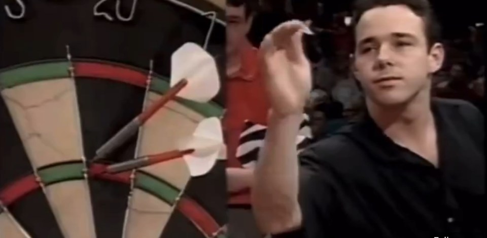 Peter Wright looked astonishingly different at the 1995 BDO World Championship