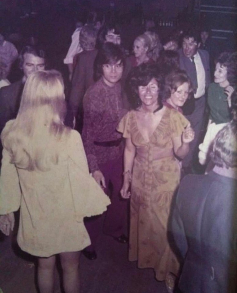 James on the dancefloor at the Variety Club with Cliff Richards