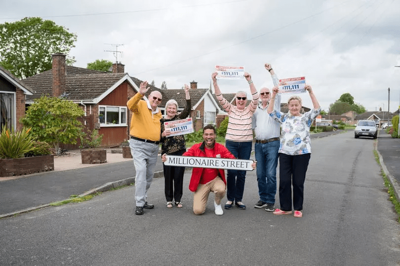 Their Nottingham street is now much richer after their Bottesford postcode won