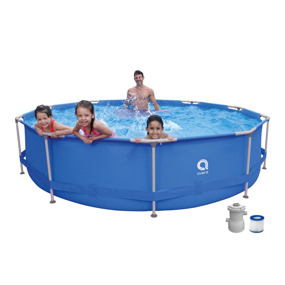 Avenli round pool set and filter pump, £77.99 at The Range