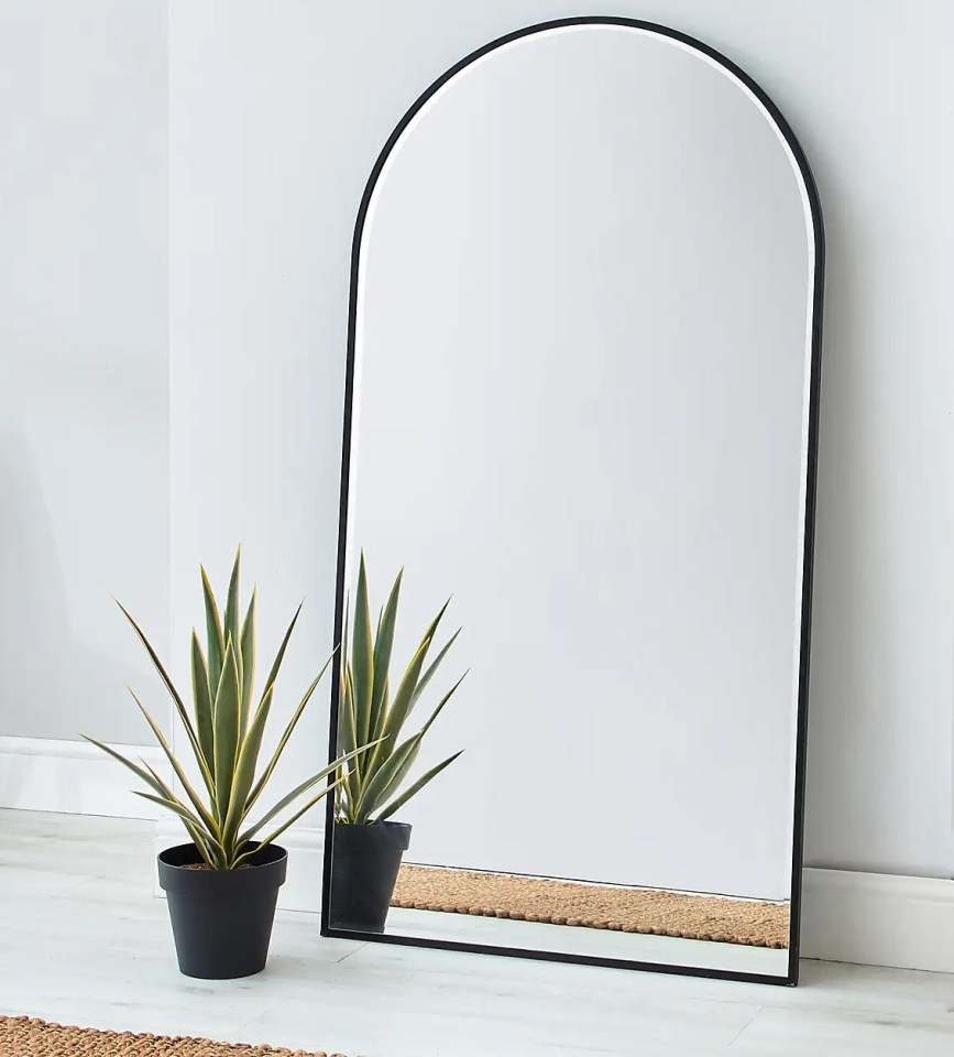 Full-length mirror, £77 at Dunelm