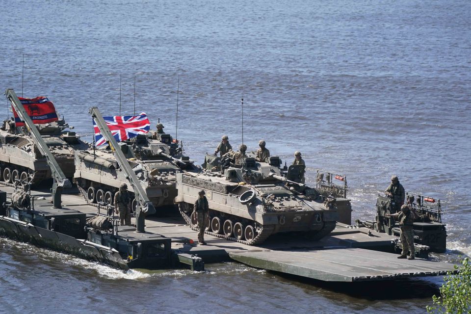 Army barges have not been used to cross a river in conflict since 2004, on the Shat al Arab waterway in Iraq