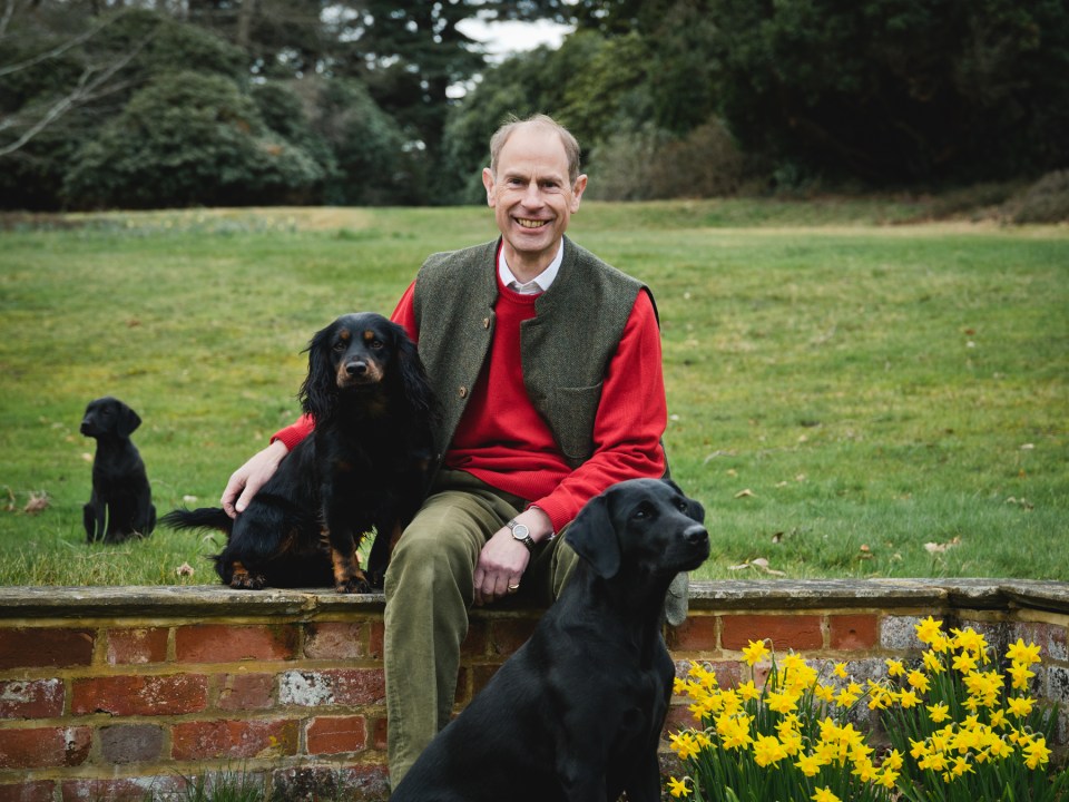 Prince Edward, Queen Elizabeth II's youngest child and now the Duke of Edinburgh, is one of the four royal babies featured in the snap