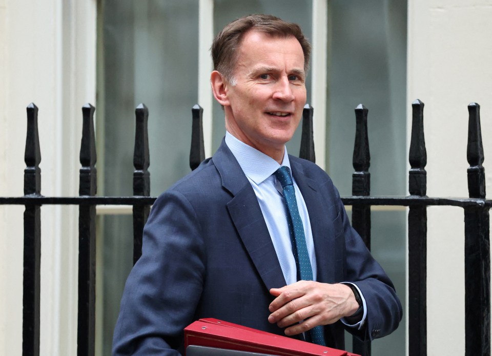 FILE PHOTO: British Finance Minister Jeremy Hunt leaves Downing Street, in London, Britain, March 19, 2024. REUTERS/Toby Melville/File Photo