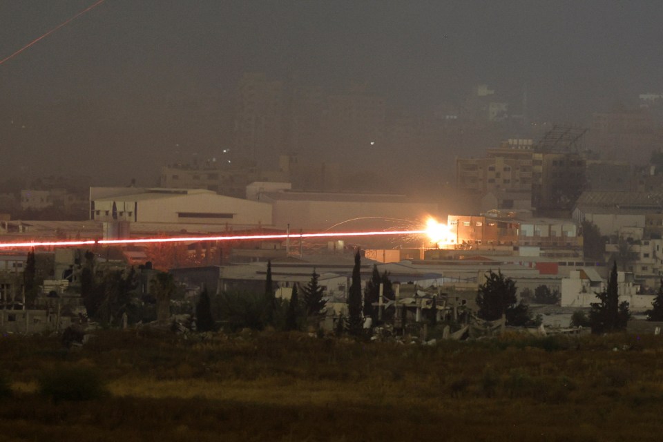 A laser-like strike hit a house in northern Gaza today