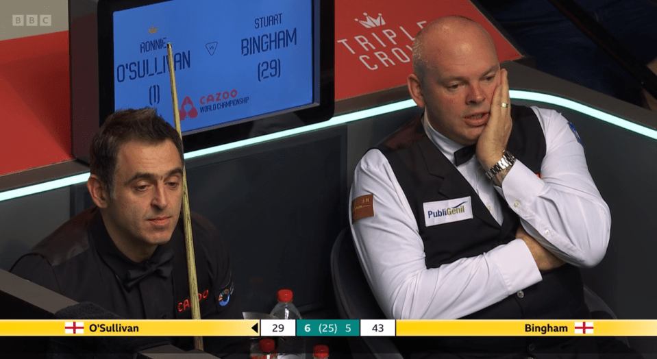 He discussed the situation with opponent Stuart Bingham