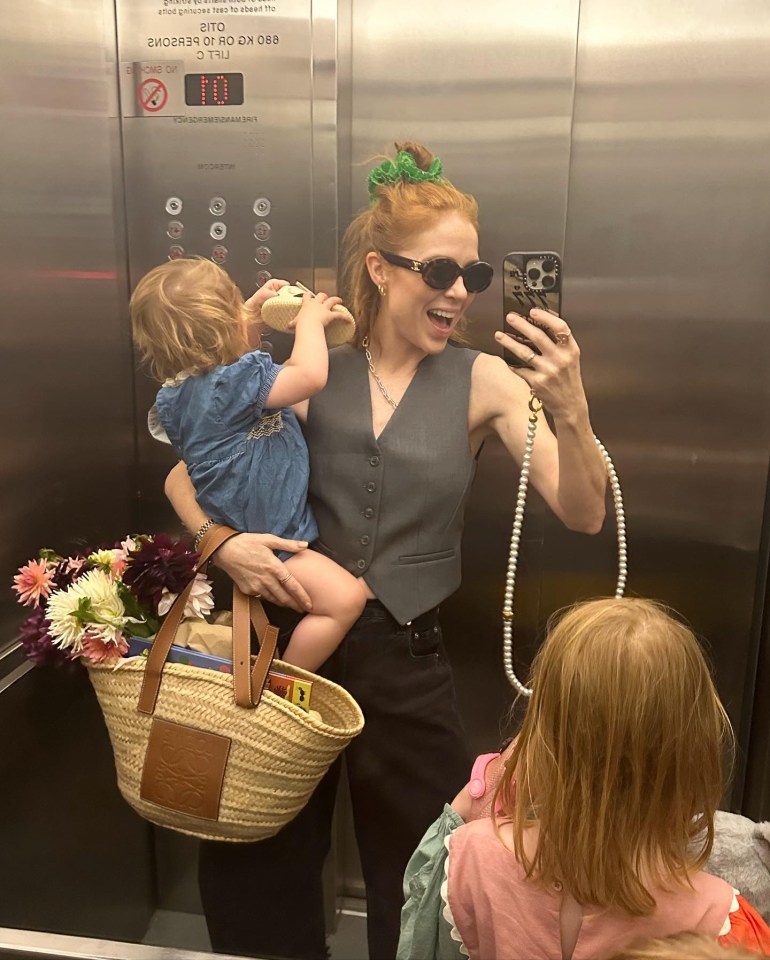 Angela with daughters Marnie and Ruby