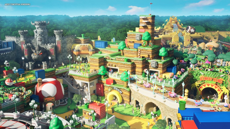 New images have revealed what guests can expect from the Super Nintendo World opening at Epic Universe next year