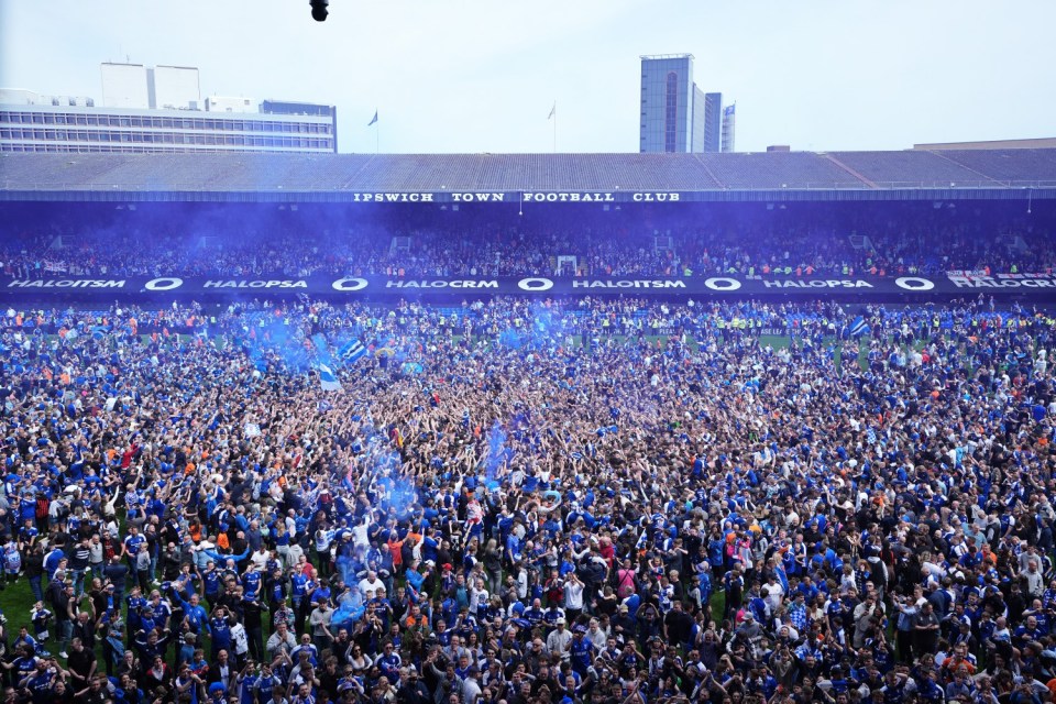 There was a pitch invasion at full-time