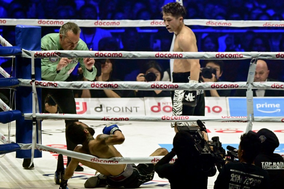 Inoue defended his world titles with the win