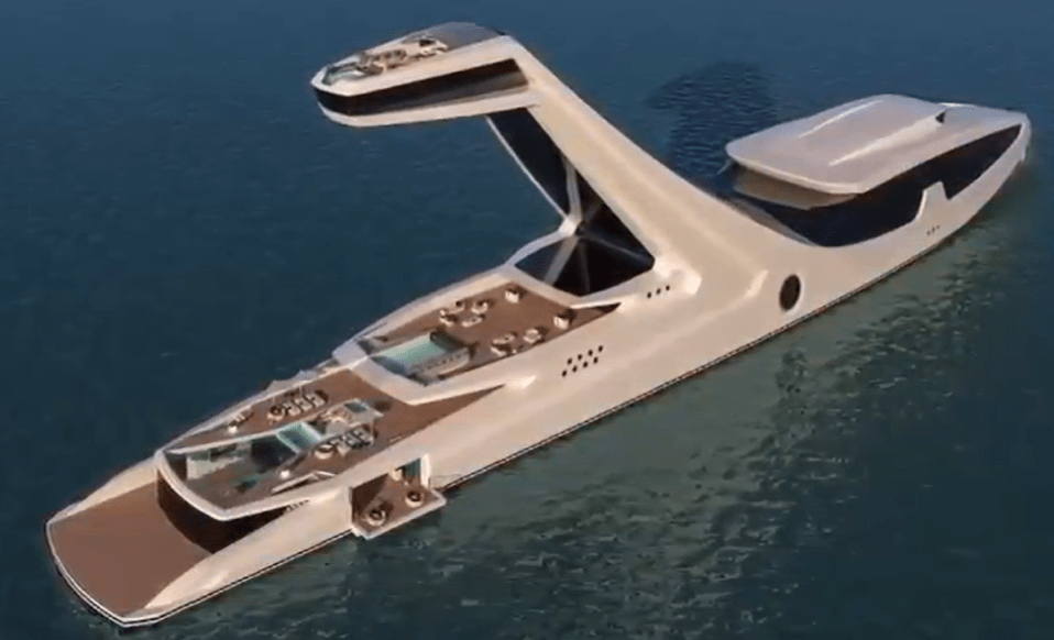 Incredible concept images for a new Italian $500million superyacht have been released