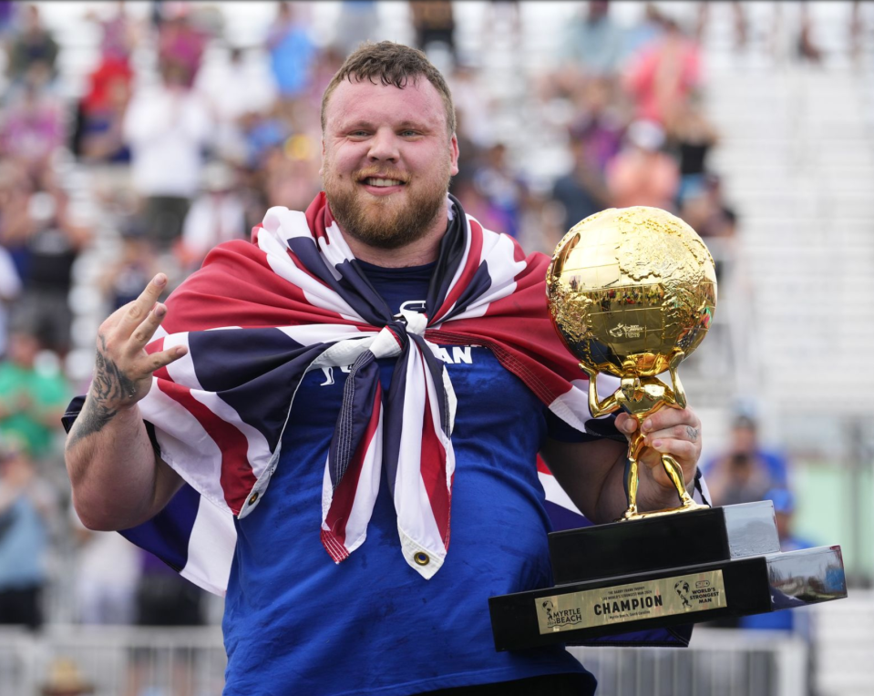 Tom Stoltman has won the World's Strongest Man event for a third time