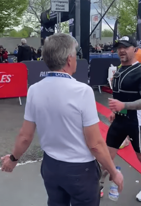 Simon tackled the Newport marathon