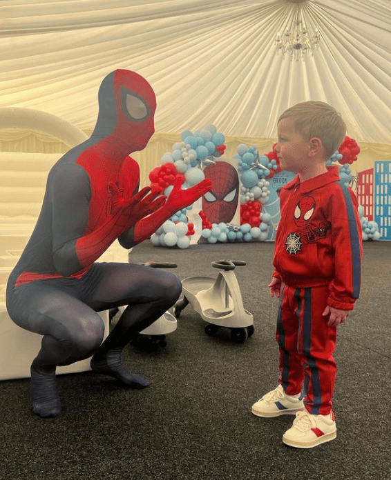 Brody even had a real-life Spider-Man perform at his special day