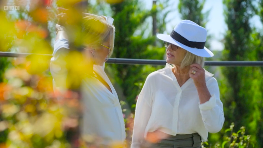 Proving how green-fingered she is, Judith selected plants for Amanda's Italian garden