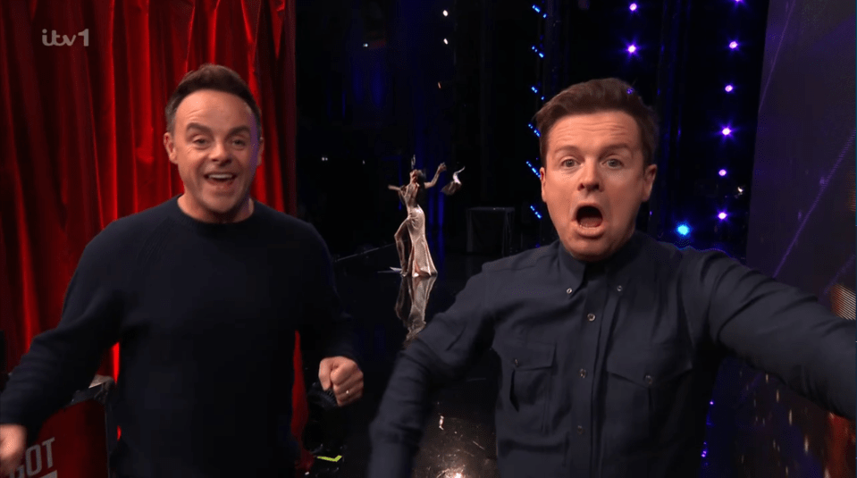 Even Ant McPartlin and Declan Donnelly were left shocked by her performance