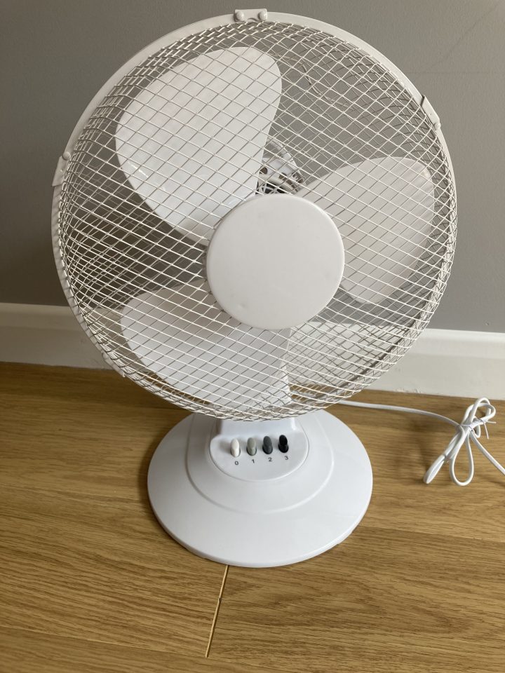 Status 12 inch Oscillating Desk Fan