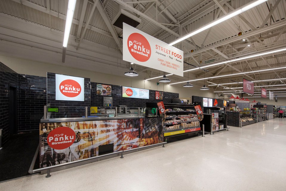 Asda is investing in new food counters including themed Japanese street food stalls