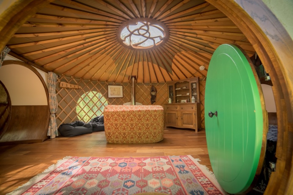 Trellyn Woodland Camping’s Woodend Halfling hobbit-themed yurt is just like Frodo and Bilbo's home from the Lord Of The Rings books and films