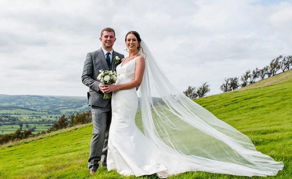 Daniel and Alison Jones, pictured, had a guest from hell at their wedding rehearsal when Alison's uncle David attacked three people — including the bride herself