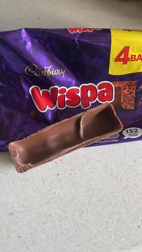 The chocolate bar was completely hollow within