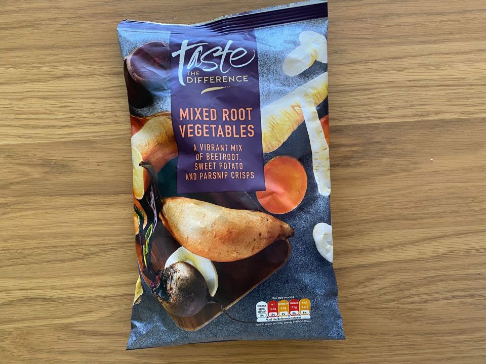 Sainsbury's veggie crisps were surprisingly delicious