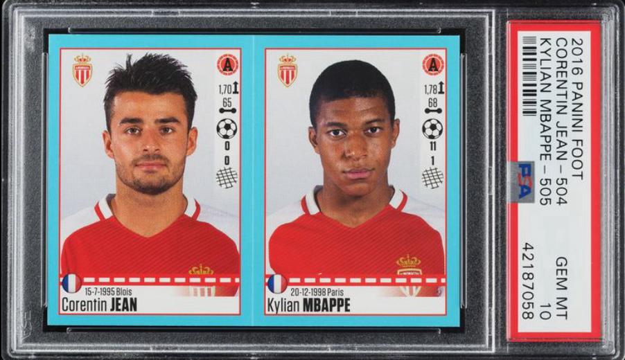 Mbappe first ever football sticker once sold for over £18,000