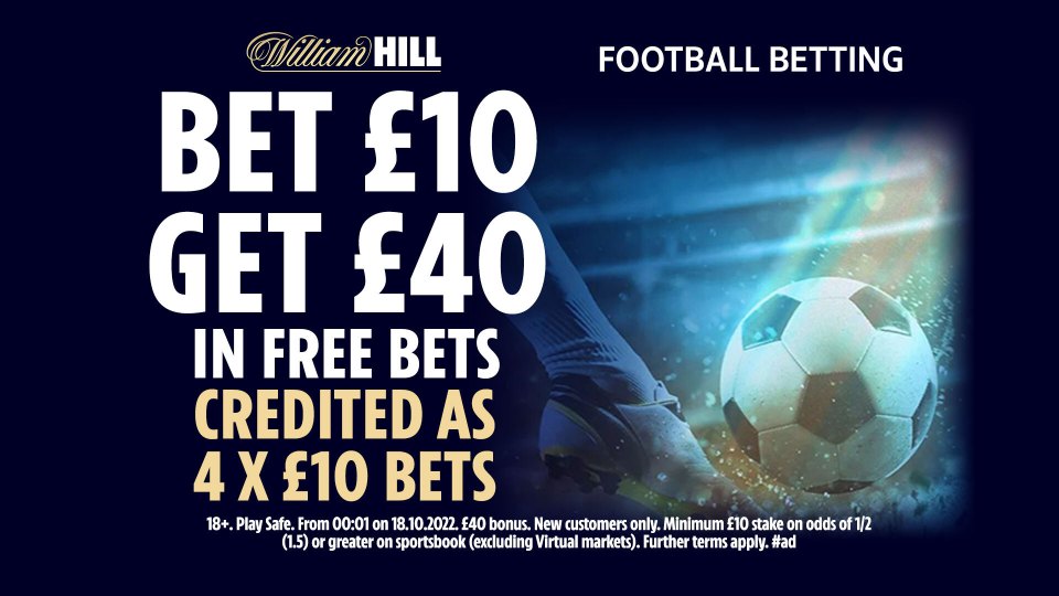 Get £40 in free bets and bonuses with William Hill