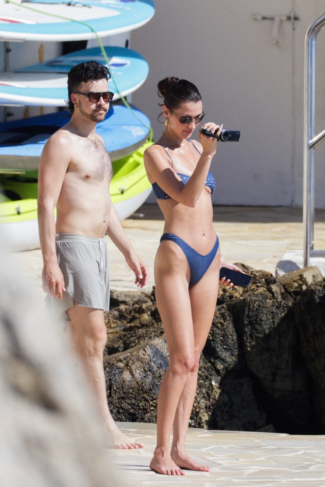 The model stunned in this blue set as she is attending the ­Cannes Film Festival