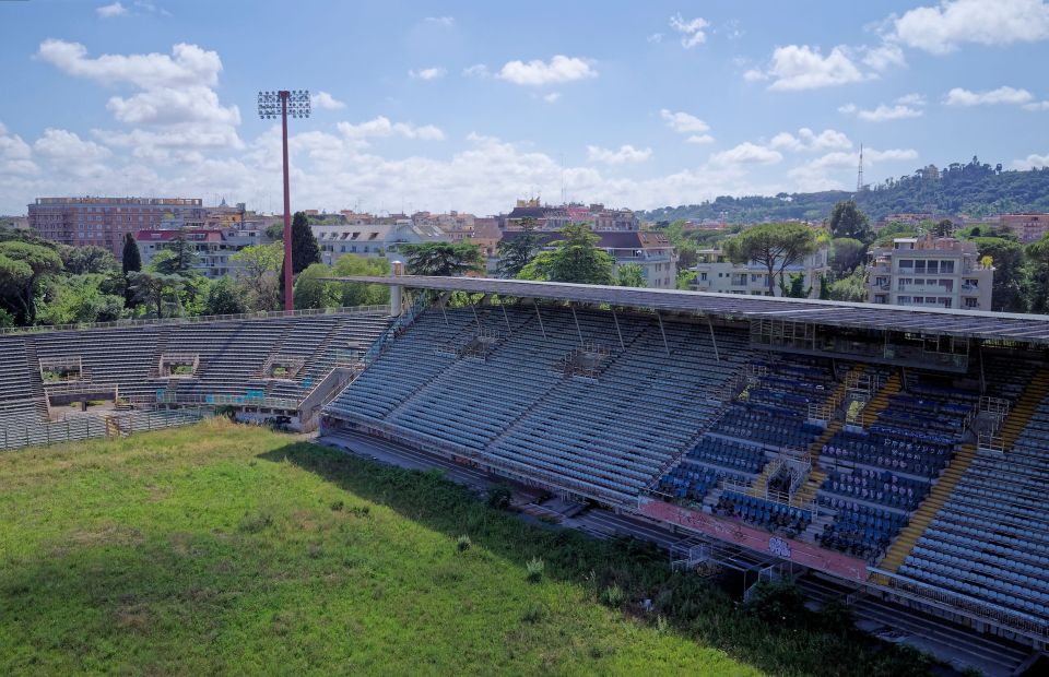 The Stadio Flamino is now in a state of disrepair