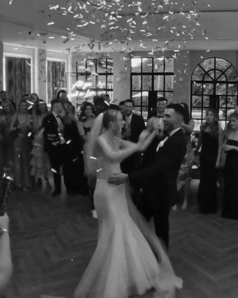 Leah and Joe posted a clip of their first dance