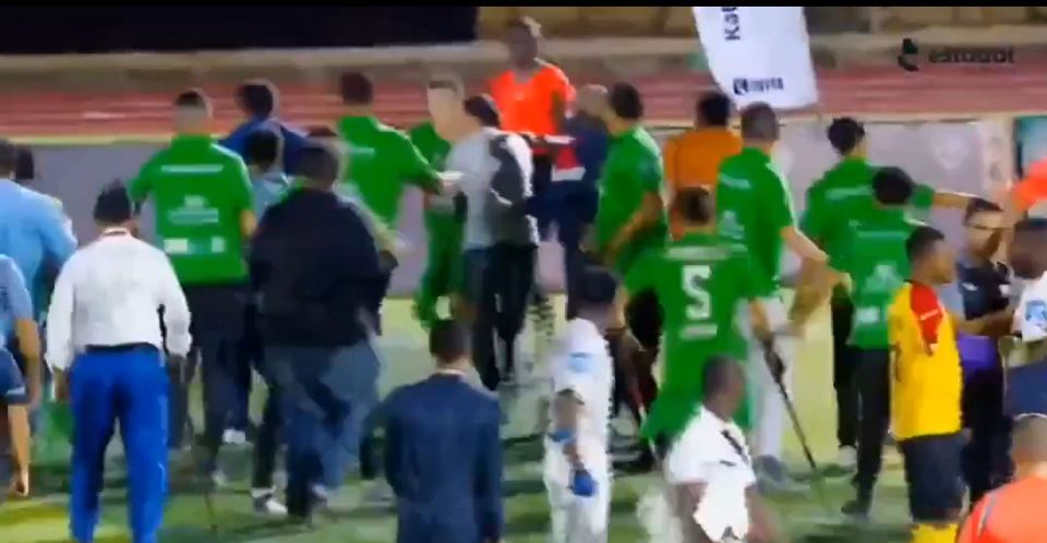 The final of the Amputee African Cup of Nations descended into a brawl at full-time