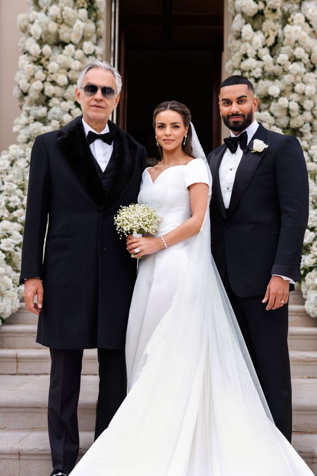 Andrea Bocelli sang as Nada walked down the aisle