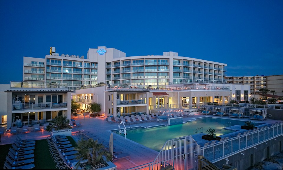 The striking Hard Rock Hotel Daytona Beach