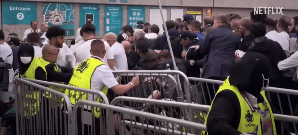 Wembley security guards were praised for their bravery