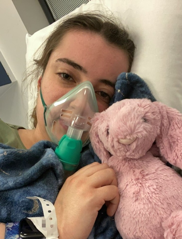 Katie was hospitalised with severe asthma at least 100 times in just five years